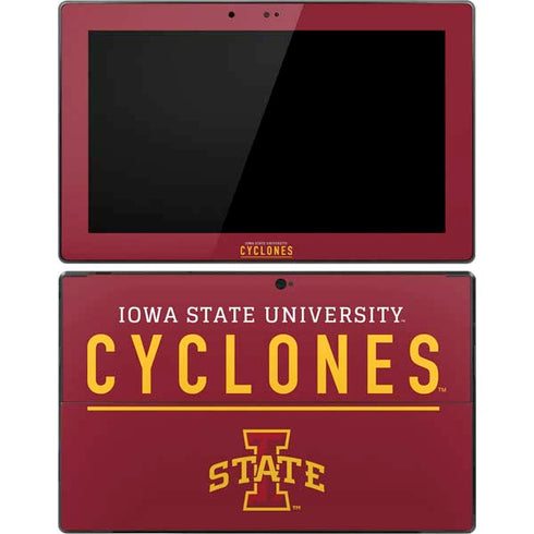 Iowa State University Athletic Text Surface Pro Tablet Skin