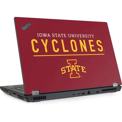 Iowa State University Athletic Text Lenovo ThinkPad Skin