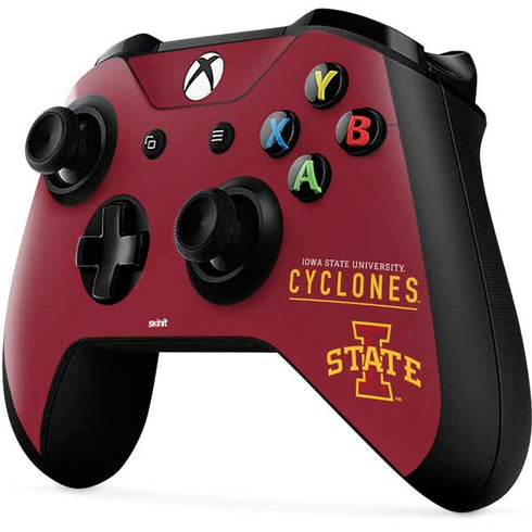 Iowa State University Athletic Text Xbox One X Controller Skin