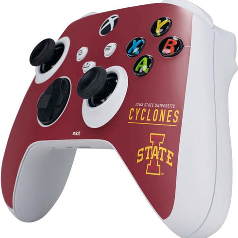 Iowa State University Athletic Text Xbox Series S Controller Skin