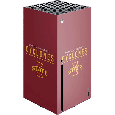 Iowa State University Athletic Text Xbox Series X Console Skin