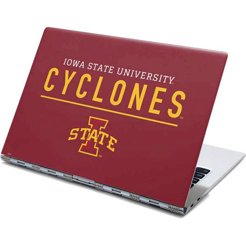 Iowa State University Athletic Text Yoga 910 2-in-1 14in Touch-Screen Skin