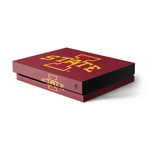 Iowa State University Primary Logo Xbox One X Console Skin