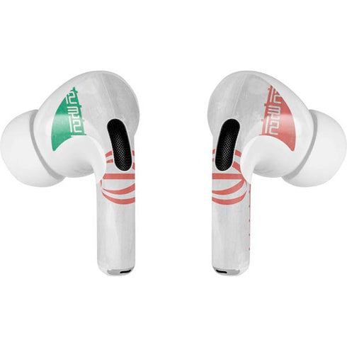 Iran Flag Distressed AirPods Pro 2nd Gen Skin