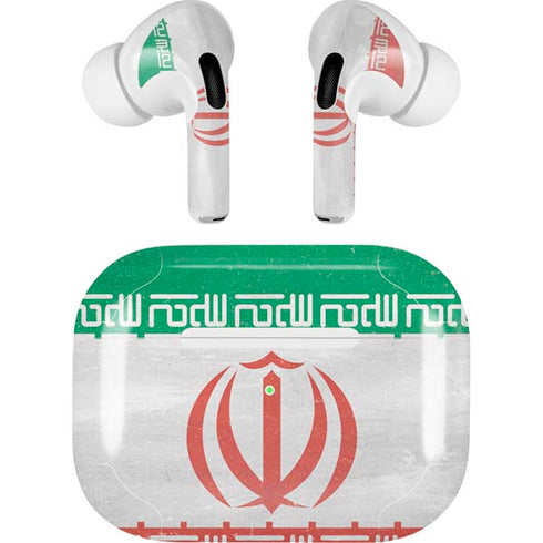 Iran Flag Distressed Apple AirPods Pro Skin