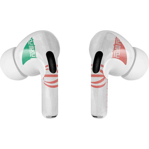 Iran Flag Distressed Apple AirPods Pro Skin