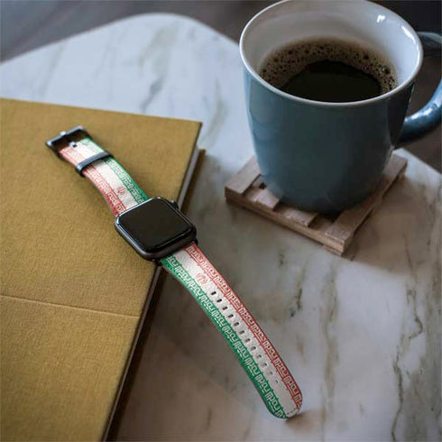 Iran Flag Distressed Apple Watch Band 42-44mm