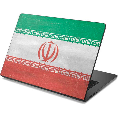 Iran Flag Distressed Dell Chromebook Skin
