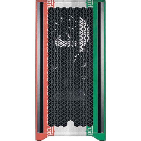 Iran Flag Distressed Corsair 4000D Tempered Glass Mid-Tower ATX Case Skin