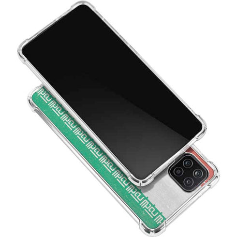 Iran Flag Distressed Galaxy A12 Clear Case