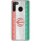 Iran Flag Distressed Galaxy A21 Clear Case