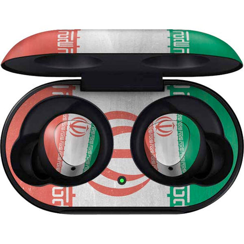 Iran Flag Distressed Galaxy Buds Skin