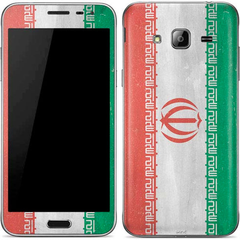 Iran Flag Distressed Galaxy J3 Skin