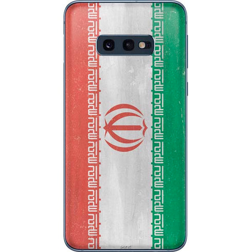 Iran Flag Distressed Galaxy S10e Skin