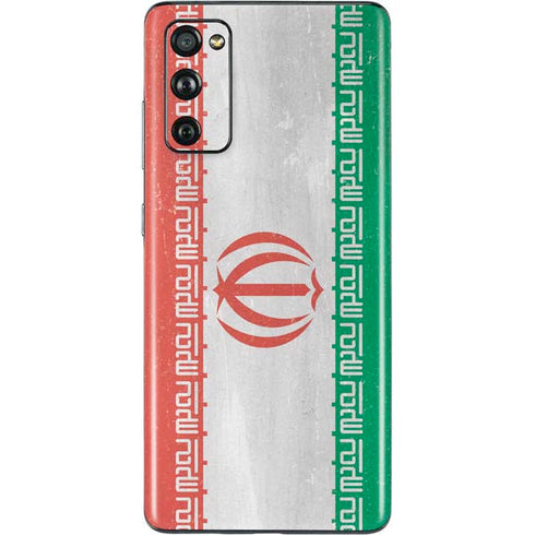Iran Flag Distressed Galaxy S20 Fan Edition Skin