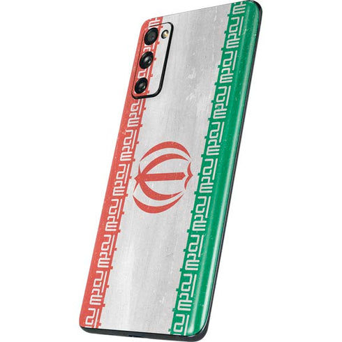 Iran Flag Distressed Galaxy S20 Fan Edition Skin