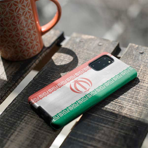Iran Flag Distressed Galaxy S20 Plus Pro Case