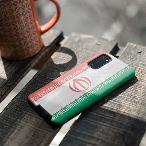 Iran Flag Distressed Galaxy S20 Pro Case