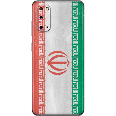 Iran Flag Distressed Galaxy S20 Skin
