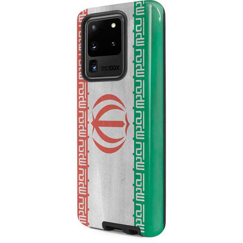 Iran Flag Distressed Galaxy S20 Ultra 5G Pro Case