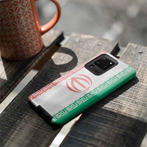 Iran Flag Distressed Galaxy S20 Ultra 5G Pro Case
