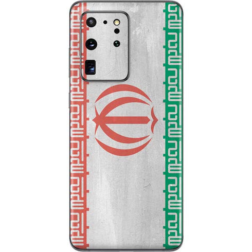Iran Flag Distressed Galaxy S20 Ultra 5G Skin