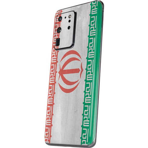Iran Flag Distressed Galaxy S20 Ultra 5G Skin
