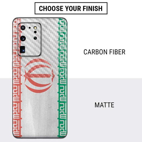 Iran Flag Distressed Galaxy S20 Ultra 5G Skin