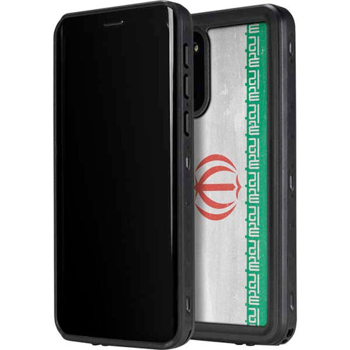 Iran Flag Distressed Galaxy S20 Waterproof Case