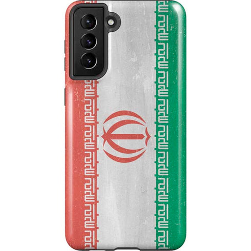 Iran Flag Distressed Galaxy S21 Plus 5G Pro Case