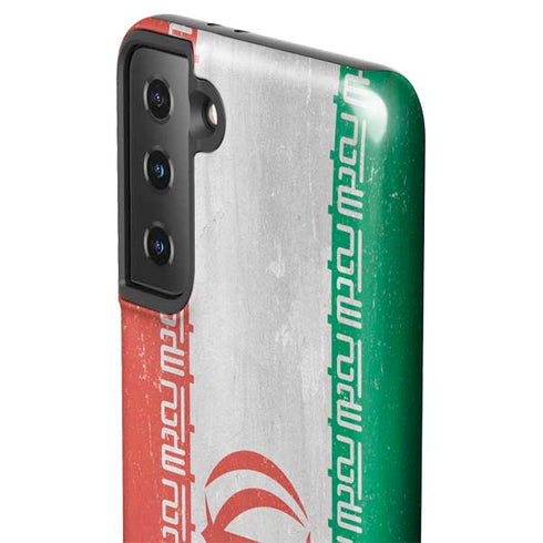 Iran Flag Distressed Galaxy S21 Plus 5G Pro Case