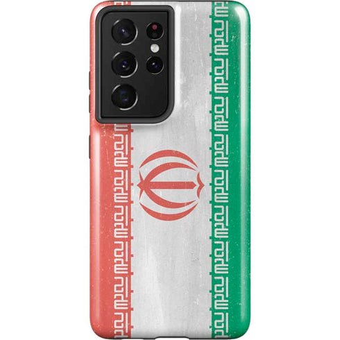 Iran Flag Distressed Galaxy S21 Ultra 5G Pro Case