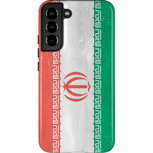 Iran Flag Distressed Galaxy S22 Plus Pro Case