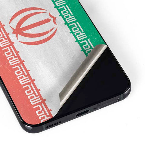 Iran Flag Distressed Galaxy S22 Plus Skin