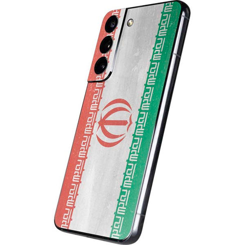 Iran Flag Distressed Galaxy S22 Skin
