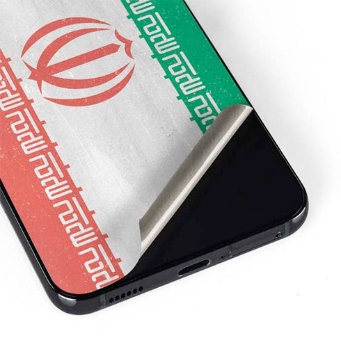 Iran Flag Distressed Galaxy S22 Skin