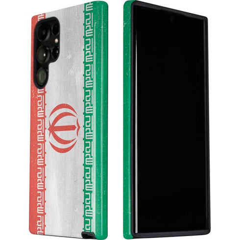 Iran Flag Distressed Galaxy S22 Ultra Pro Case