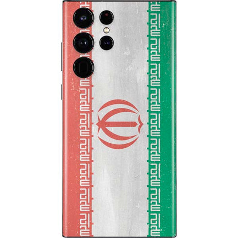 Iran Flag Distressed Galaxy S22 Ultra Skin