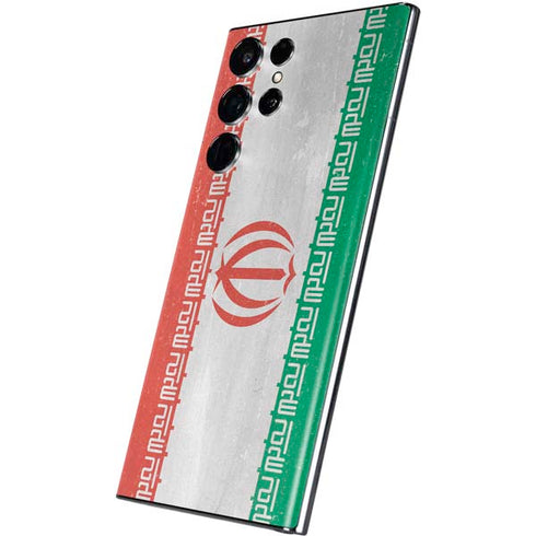 Iran Flag Distressed Galaxy S22 Ultra Skin
