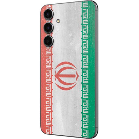 Iran Flag Distressed Galaxy S23 FE Skin