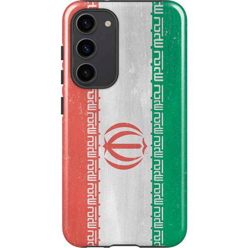 Iran Flag Distressed Galaxy S23 Plus Pro Case