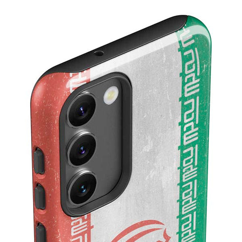 Iran Flag Distressed Galaxy S23 Plus Pro Case