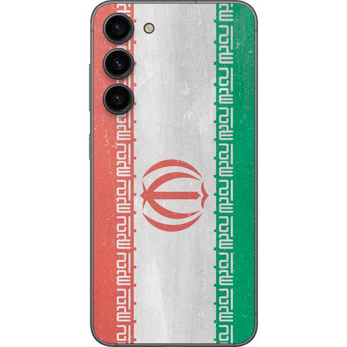 Iran Flag Distressed Galaxy S23 Plus Skin