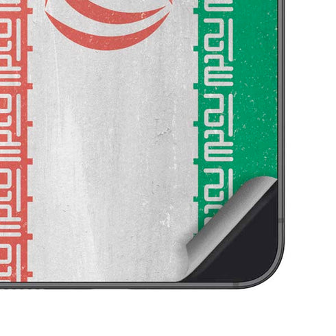 Iran Flag Distressed Galaxy S23 Plus Skin
