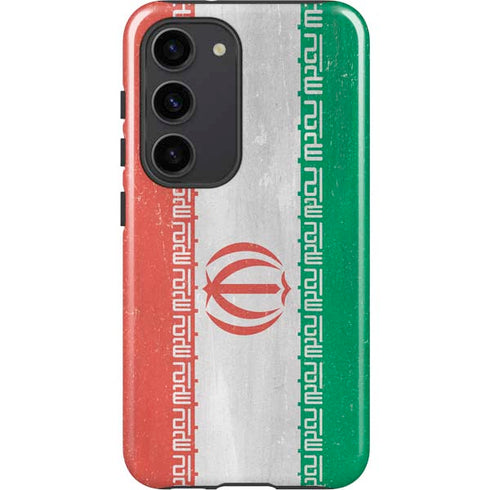 Iran Flag Distressed Galaxy S23 Pro Case
