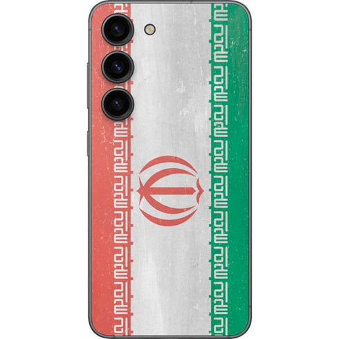 Iran Flag Distressed Galaxy S23 Skin