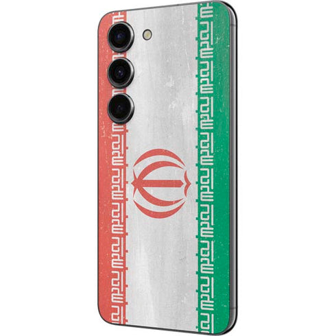 Iran Flag Distressed Galaxy S23 Skin