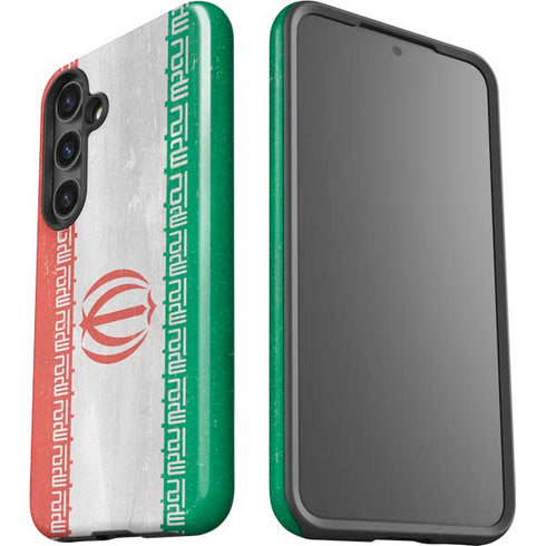 Iran Flag Distressed Galaxy S24 Impact Case