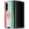 Iran Flag Distressed Galaxy Z Fold4 5G Clear Case