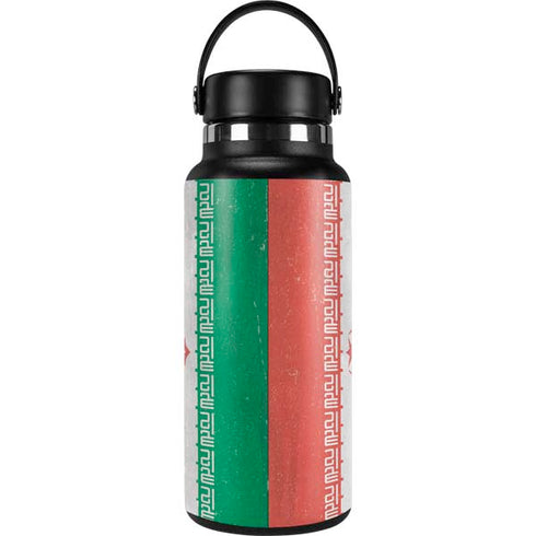 Iran Flag Distressed Hydro Flask 32oz Wide Mouth Skin